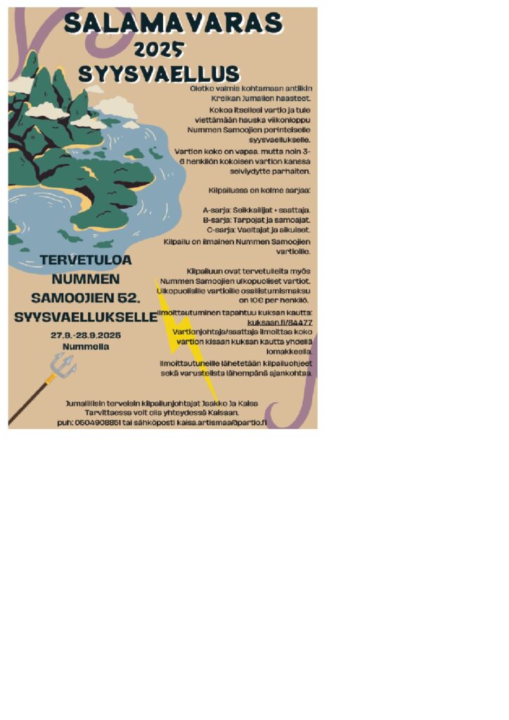 Syysvaellus 2025 - Lue lisää